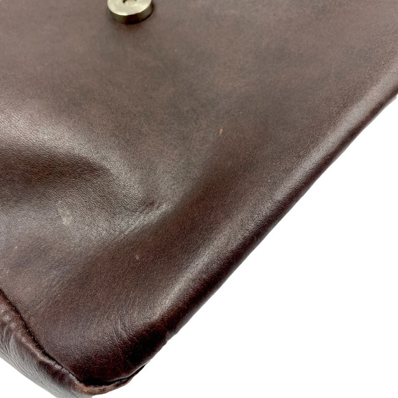 ALDO Crossbody Bag Brown Vegan Leather Equestrian Minimalist Classic Handbag - Picture 8 of 9